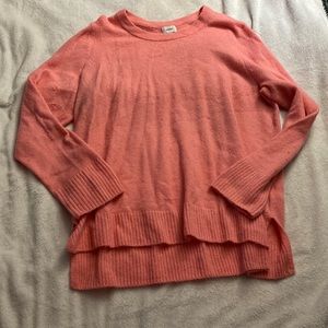 Old Navy Pink Women’s Sweater, two small holes in sleeve as shown; size: 2xl